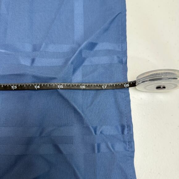 Food Network Stain-Resistant Microfiber Check Napkin Blue Set of 8 Fabric Cloth - Picture 3 of 5